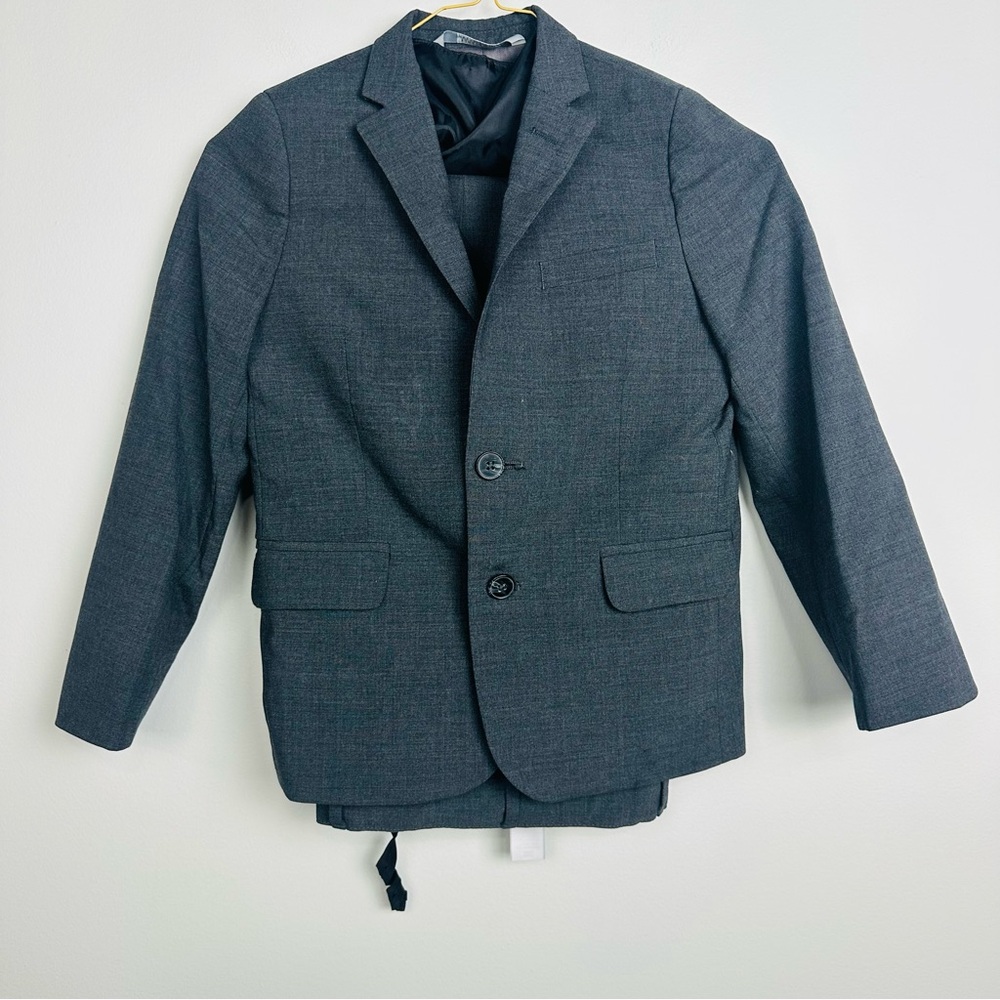 Nordstrom Charcoal Kids Suit Set Blazer Vest and Pants Size 7